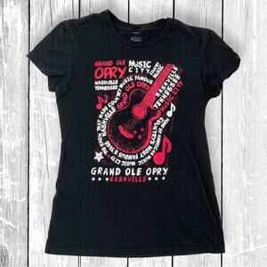 Grand Ole Opry Tee Women M Black Nashville Concert Music NWOT